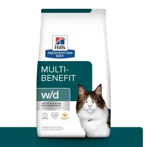 Hills Prescription Diet W/D Gatos Adultos Controle do Peso e Glicêmico 1,81 kg