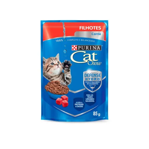 Cat Chow Sache Filhote Carne Ao Molho 85 g