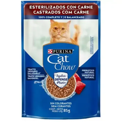 Ração Úmida Cat Chow Castrados Carne 85g