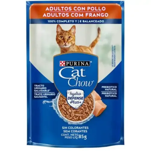 Ração Úmida Cat Chow Adultos Frango 85 g