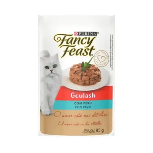 Ração Úmida Fancy Feast Goulash Peru 85 g