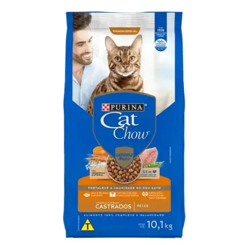 Cat Chow Castrados Peixe 10,1 kg