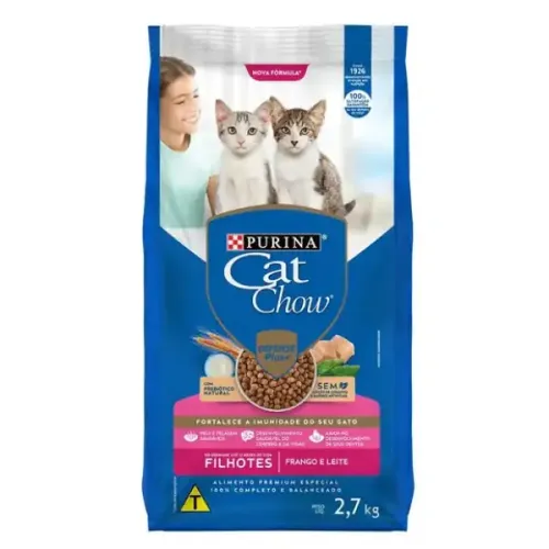 Cat Chow Filhotes Frango e Leite 2,7 kg