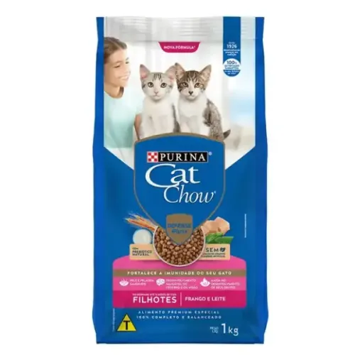 Cat Chow Filhotes Frango e Leite 1 kg
