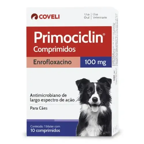 Antimicrobiano Primociclin 100mg Coveli 10 Comprimidos