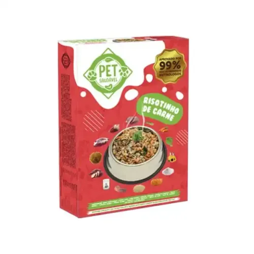 Alimento Natural Risotinho de Carne Pet Saudável 600 g