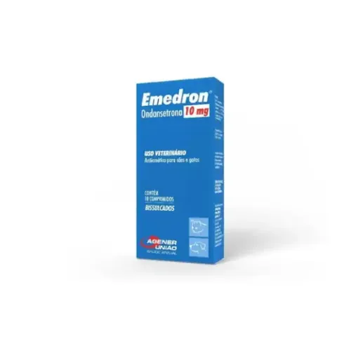 Antiemético Emedron 10 mg para Cães e Gatos 10 comprimidos