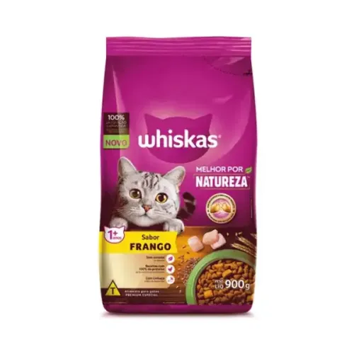 Whiskas Gatos Adultos Melhor Por Natureza Frango 900 g