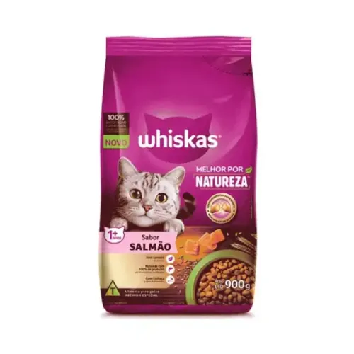 Whiskas Gatos Adultos Melhor Por Natureza Salmão 900 g