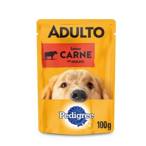 Ração Úmida Pedigree Sachê Cães Adultos Carne ao Molho 100 g