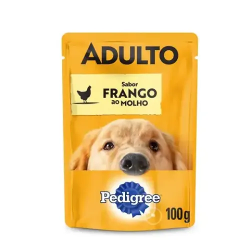 Ração Úmida Pedigree Sachê Cães Adultos Frango ao Molho 100 g