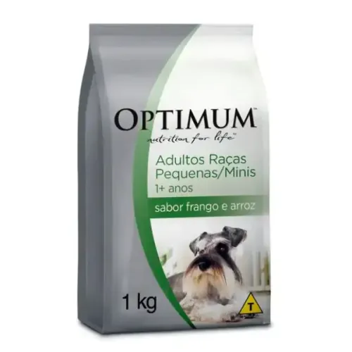 Optimum para Cães Adultos Raças Pequenas e Mini 1+ anos Frango e Arroz 1 kg