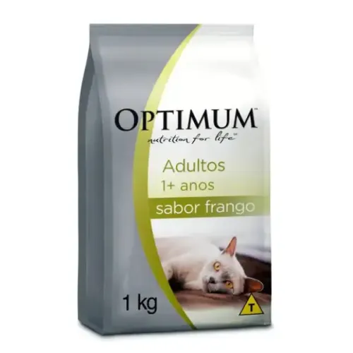 Optimum para Gatos Adultos 1+ anos Frango 1 kg