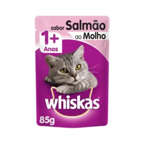 Whiskas Sache Adulto Salmao ao Molho 85 g