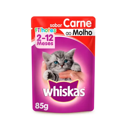 Whiskas Sache Filhote Carne ao Molho 85 g