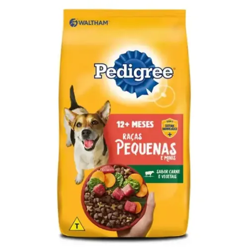 Pedigree Cães Adultos Raças Pequenas e Minis Carne, Frango e Cereais 3 kg