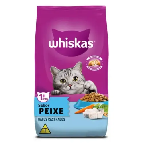 Whiskas Gatos Adultos Castrados Peixe 1 kg