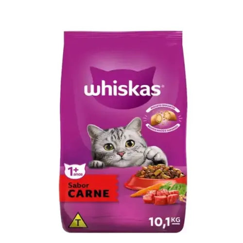 Whiskas Gatos Adultos Carne 10,1 kg