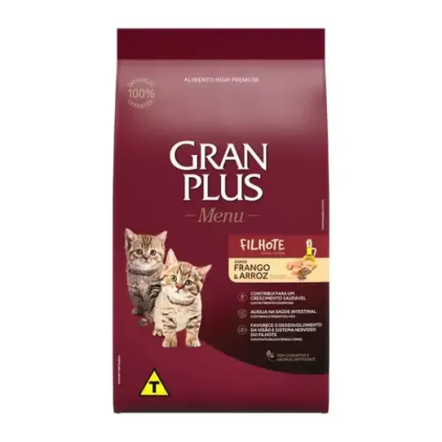 GranPlus Menu Gatos Filhotes Frango e Arroz 1kg