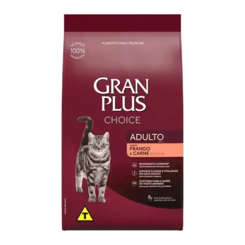 GranPlus Choice Gatos Adultos Frango e Carne 10,1 kg