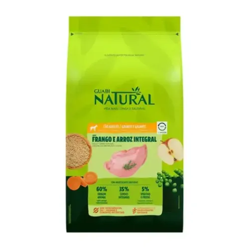 Guabi Natural Cães Adultos Grandes Frango e Arroz 12 kg