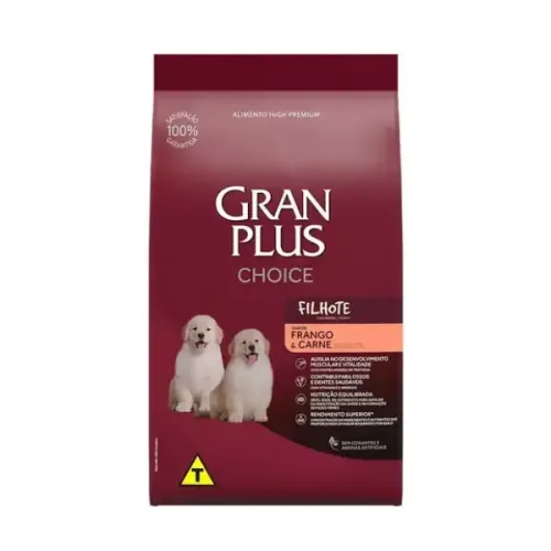 GranPlus Choice Cães Filhotes Frango e Carne 10,1 kg