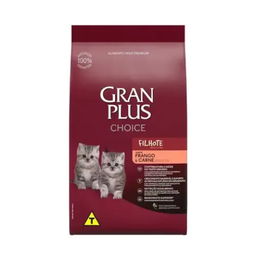 GranPlus Choice Gatos Filhotes Frango e Carne 10,1 kg