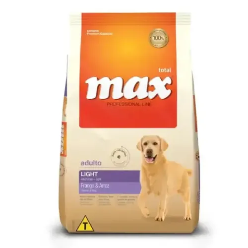 Max Cães Adultos Light Frango e Arroz 2 kg