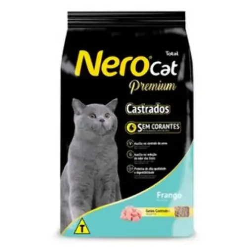 Ração Nero Premium Gatos Castrados Frango 11,1 kg