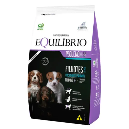 Equilíbrio para Cães Filhotes Porte Pequeno Frango 7,5kg