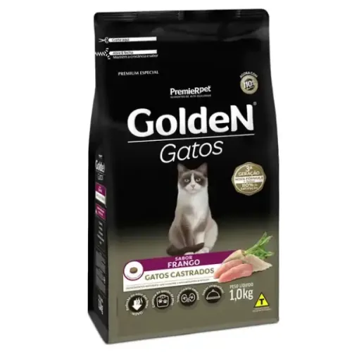 Golden Gatos Castrados Frango 1kg
