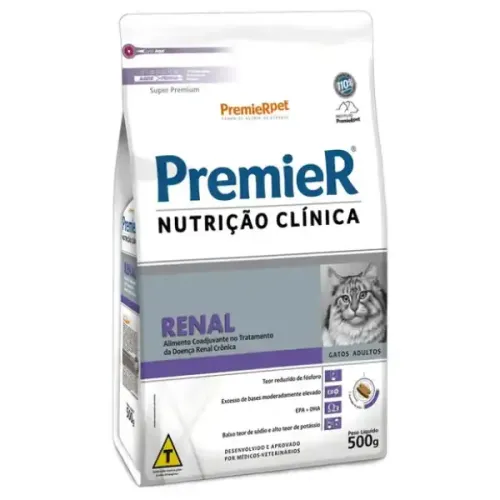 Premier Nutrição Clínica Renal Gatos Adultos 500 g