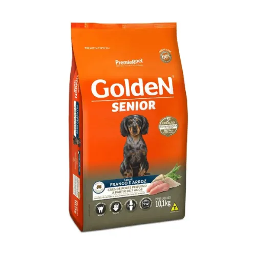 Golden Fórmula Sênior Raças Pequenas Frango e Arroz Mini Bits 10,1 kg