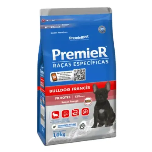 Premier Raças Específicas Bulldog Francês Filhotes Frango 2,5 kg