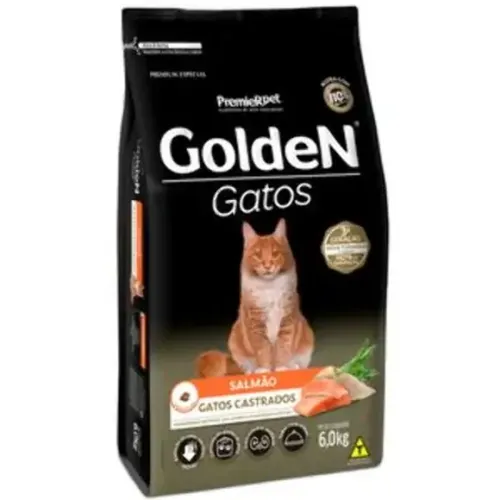 Golden Gatos Castrados Salmão 6 kg