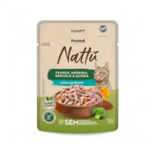 Premier nattu gourmet gatos cast fran-abob 70 g