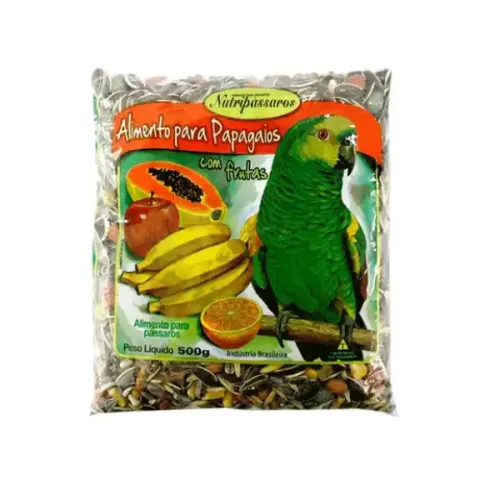 Alimento para Papagaios Nutripássaros com Frutas 500g