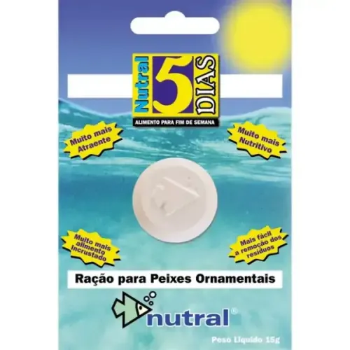 Ração para Fim de Semana 5 Dias Nutral 8 g