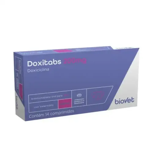 Antimicrobiano Doxitabs 200mg Biovet 14 comprimidos