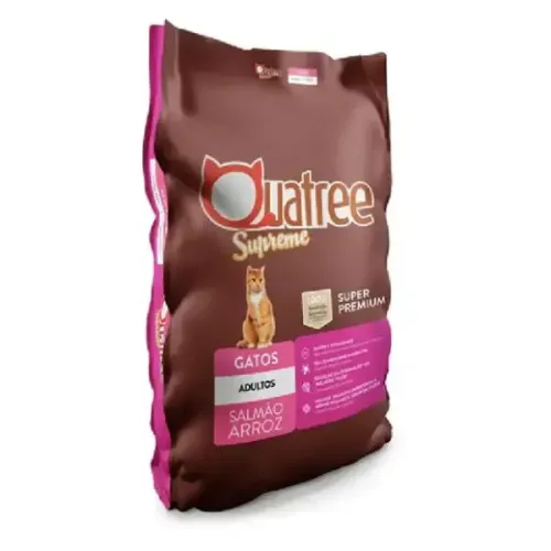 Quatree Gatos Adultos Salmão Arroz 15 kg