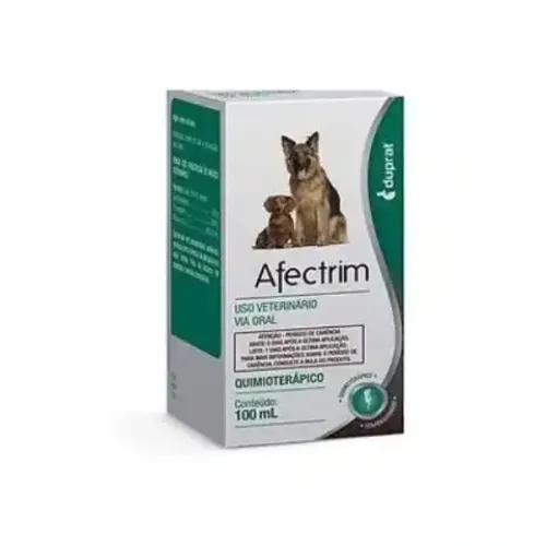 Afectrim Antibiótico para Infecções em Cães e Gatos Duprat 100 ml