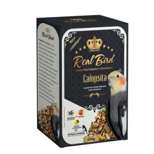 Alimento Super Premium Realbird Calopsita Zootekna 500g