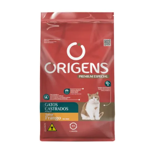 Origens Gatos Castrados Frango 1kg