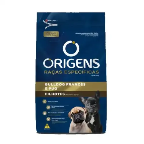 Origens Cães Filhotes Raças Específicas Bulldog Francês e Pug 1 kg