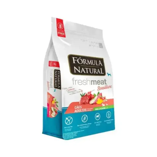 Fórmula Natural Fresh Meat Sensitive Cães Adultos Portes Mini e Pequeno 1 kg
