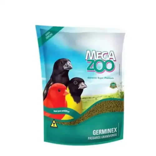 Ração Megazoo Pássaros Granívoros Germinex 350 g