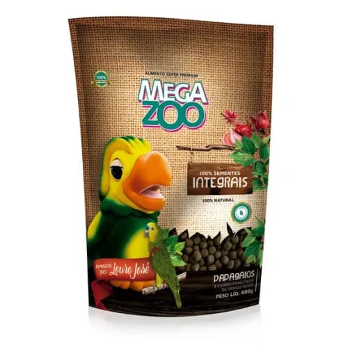 Ração para Papagaios Integral Amigos do Louro José Megazoo 600 g