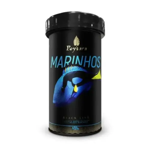 Ração para Peixes Marinhos Black Line M Poytara 120 g