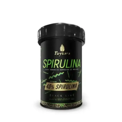 Ração Spirulina 40% Black Line Poytara 45 g