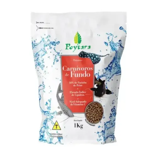 Ração Carnívoros de Fundo Poytara 1 kg